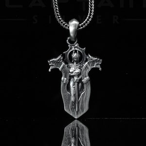 Silver Goddess Freya Charm Necklace, Norse Goddess Pendant, Handmade Jewelry, Nordic Necklace for Unisex, Valentines Necklace, Mom Necklace