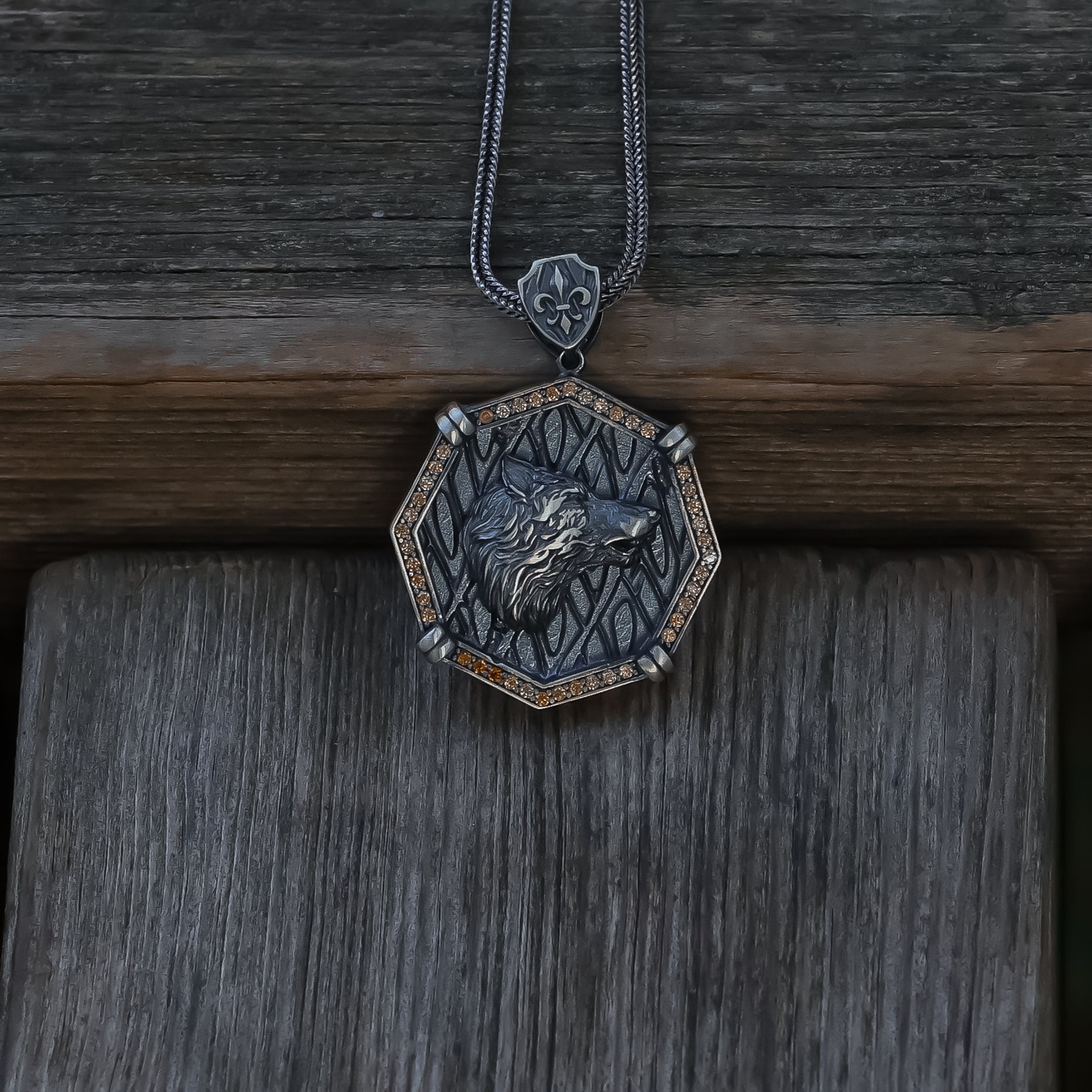 Handmade Wolf Necklace, Silver Charm Wolf Necklace, Zircon Stone Pendant, Mother Necklace, to My Wife Necklace, Unisex Jewelry, Gift Ideas - Etsy Handmade Wolf Necklace, Silver Charm Wolf Necklace, Zircon Stone Pendant, Mother Necklace, to My Wife Necklace, Unisex Jewelry, Gift Ideas - Etsy