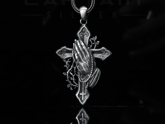 Eudora Collana Con Croce Crocifisso Argento Sterling 925 Placcato - Foto 2