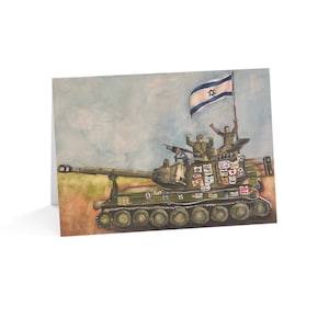 Tarjetas de felicitación de unidad y apoyo a Israel y las FDI (10 piezas)