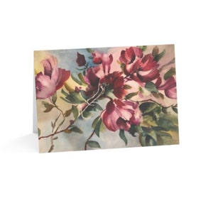 Florale Dankeskarten Aquarell Blumen Grußkarten für Familie, Freunde und Lieben (10, 30 und 50 Stück)
