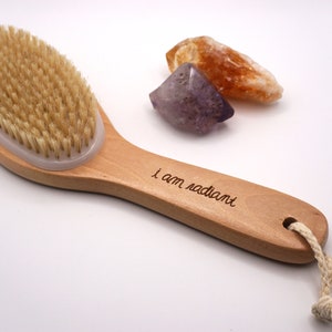 Dry Body Brush | Boar Bristles | Body Exfoliator Brush | Lymphatic Brush |