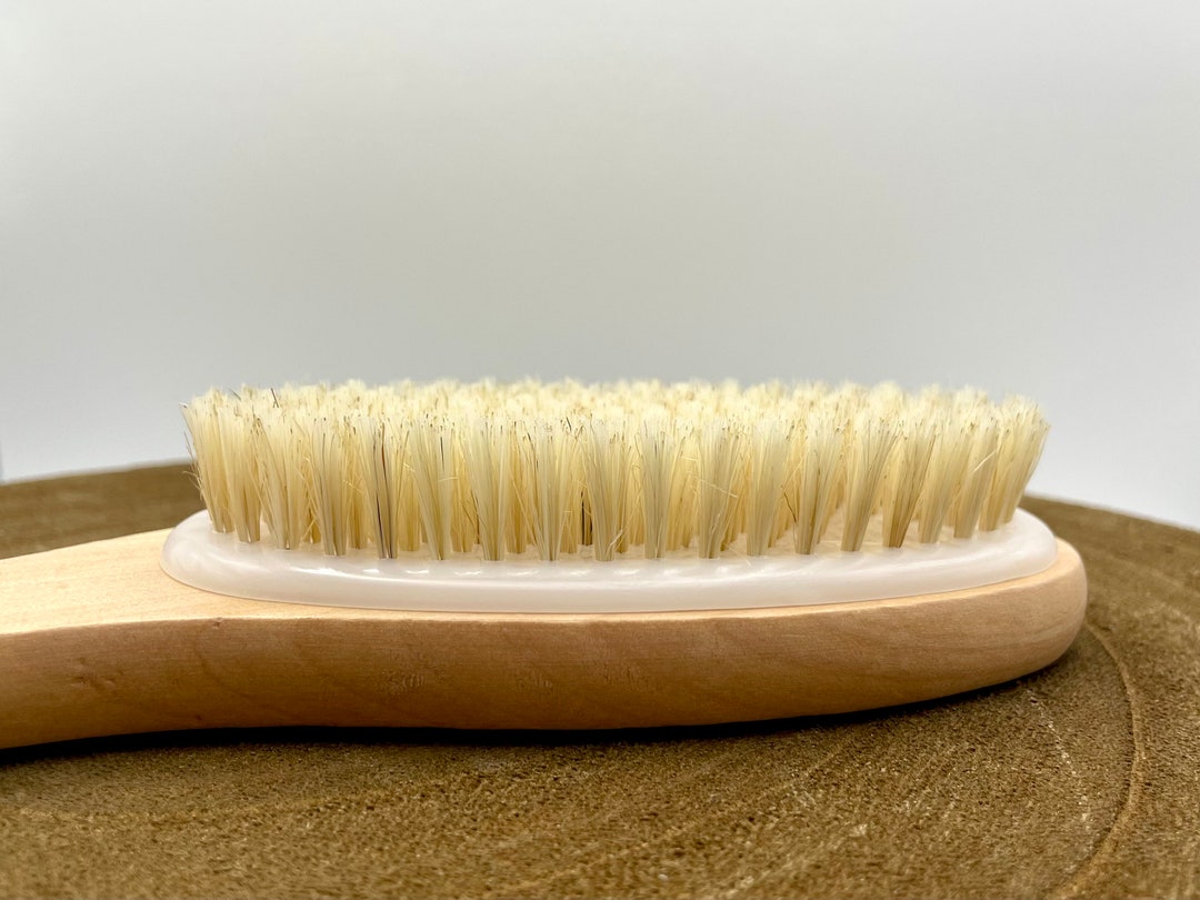 Dry Body Brush Boar Bristles Body Exfoliator Brush Lymphatic Brush Etsy