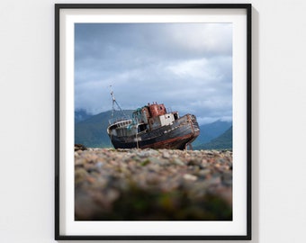 Shipwreck Scotland Print | Wall Art | Photography | Scotland | Fort William | Fine Art Print