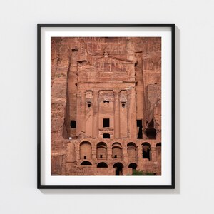 Petra Urn Tomb Print | Wall Art | Photography | Jordan | Royal Tombs | Fine Art Print | Sunset