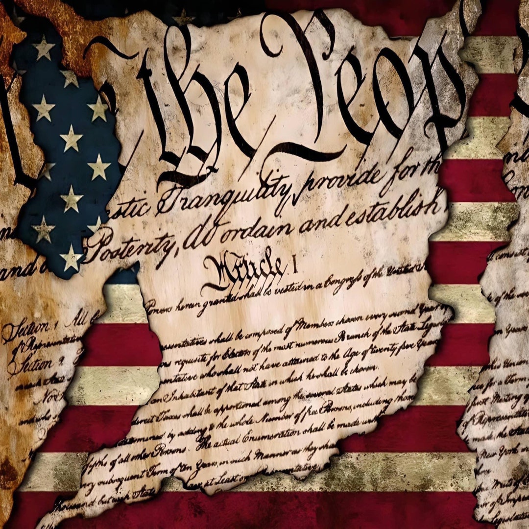 AMERICANA Wall ART, STATEMENT Wall Art, Cool Canvas Art, We the People