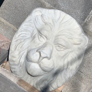 Large and Heavy Lion Head sculpture