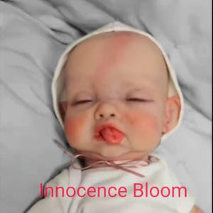 Op maat gemaakt siliconen babyhoofdje voor knuffelbaby | Fopspeen, flespasvorm, tong inbegrepen