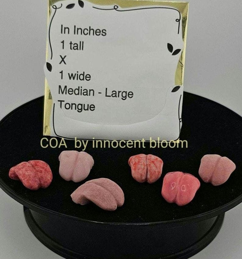 Lenguas de silicona realistas hechas a mano. Envío internacional disponible. medium
