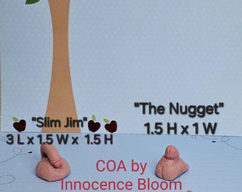 Parte del bebé niño: Silicona suave, circuncidado, nombre divertido