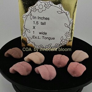 Lenguas de silicona realistas hechas a mano. Envío internacional disponible. extra large