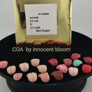 Lenguas de silicona realistas hechas a mano. Envío internacional disponible. mini