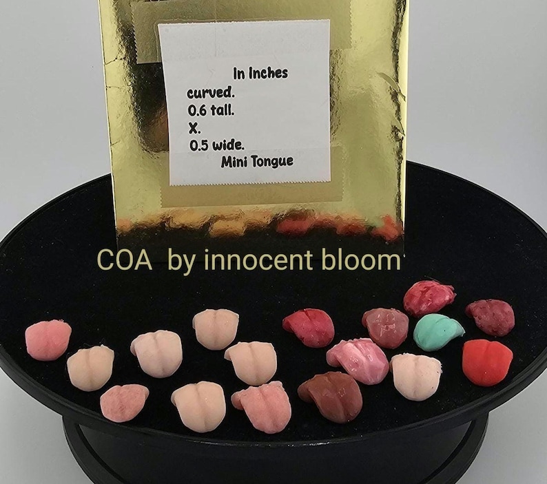 Lenguas de silicona realistas hechas a mano. Envío internacional disponible. mini