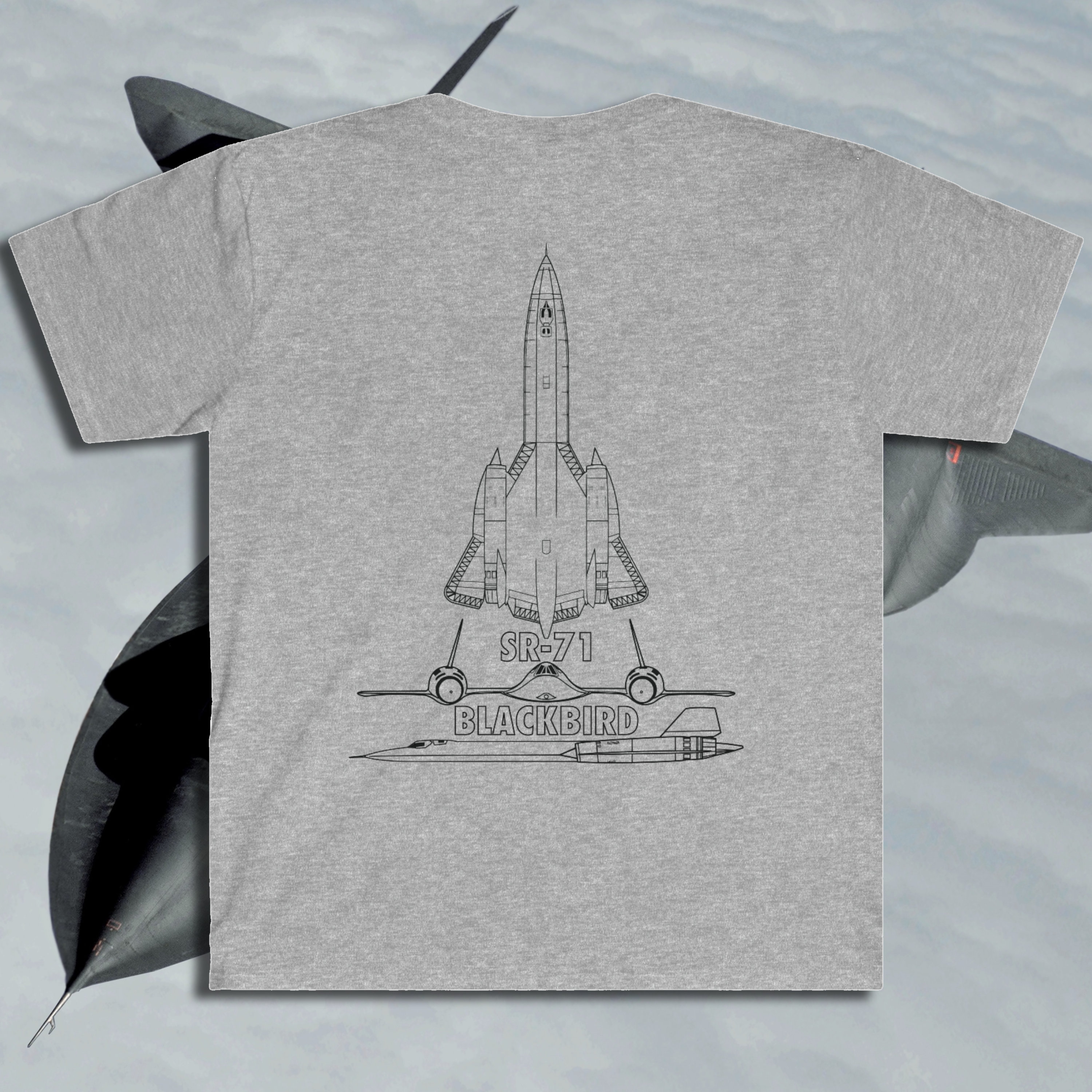 Oblada オブラダ　BLACKBIRD SR-71 Tシャツ SR-71 BLACKBIRD TEE SHIRTS I BLACKBIRD® FLIGHT WEAR