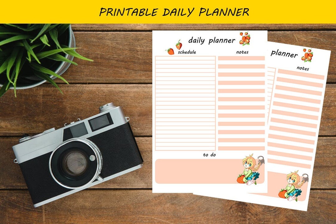 Printable Daily Planner, Digital Download - Etsy