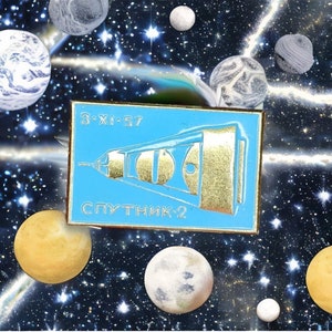 Sputnik 2 Spacecraft Pin