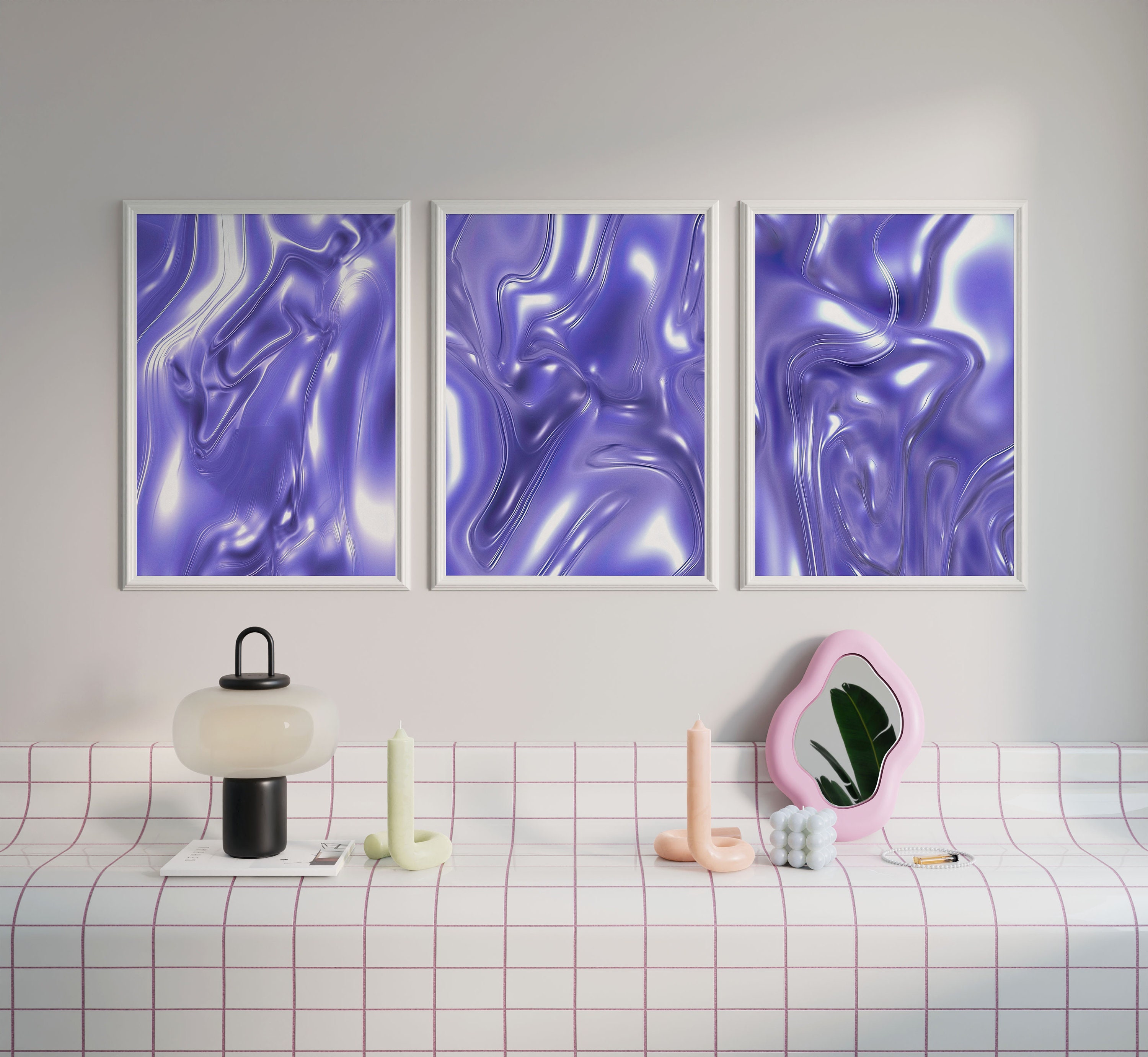 Retro Wall Art Set of 3 | Y2K Aesthetic | Trendy Poster | 2000s Home ...