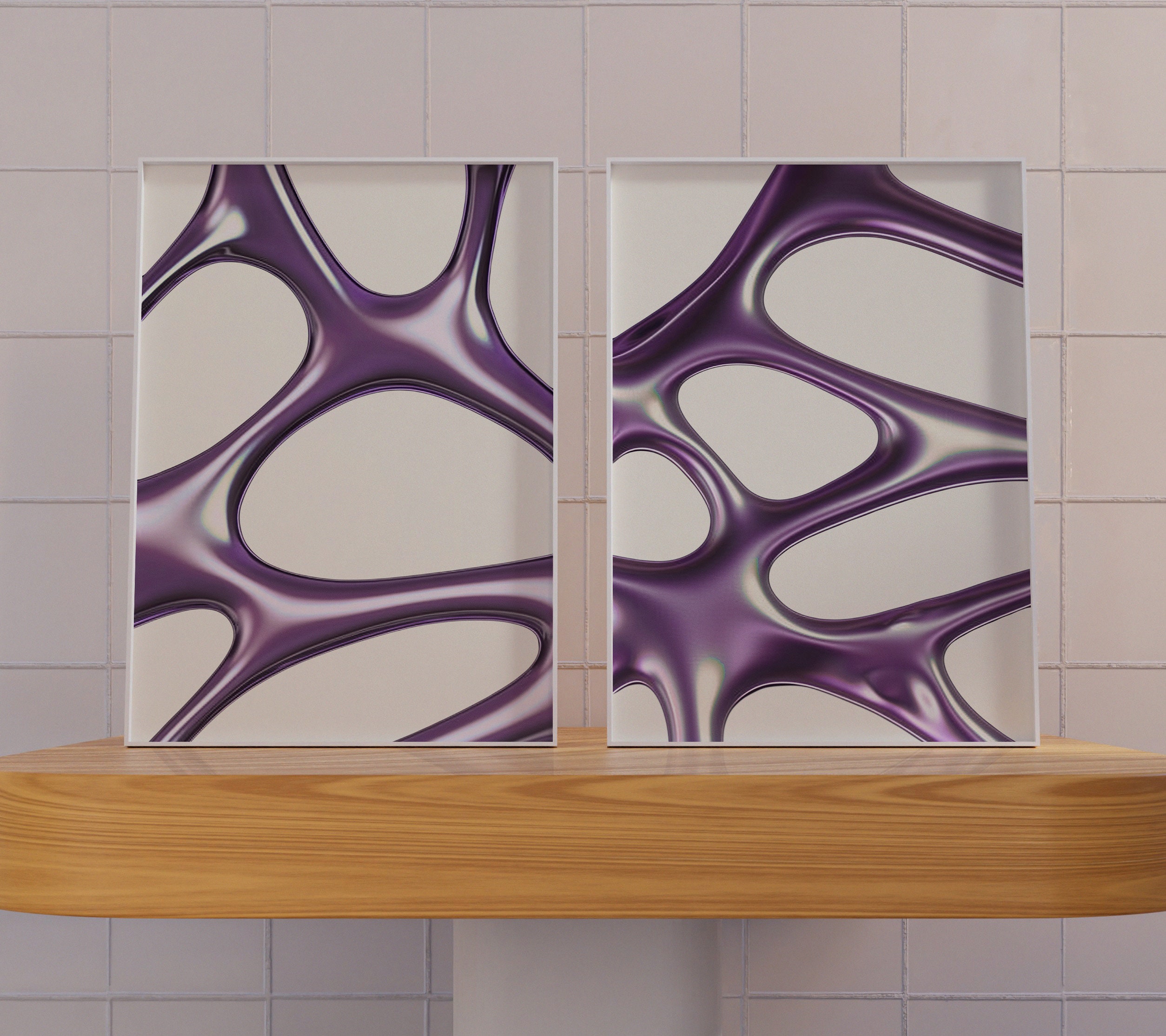 Retro Wall Art Set of 2 | Y2K Aesthetic | Trendy Poster | 2000s Home ...