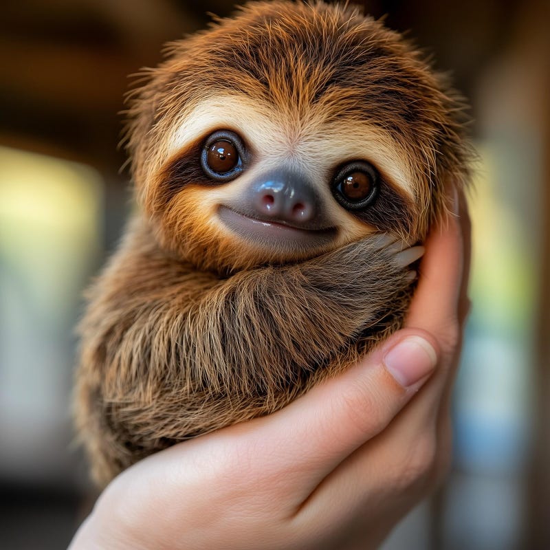 Baby Sloth - Etsy