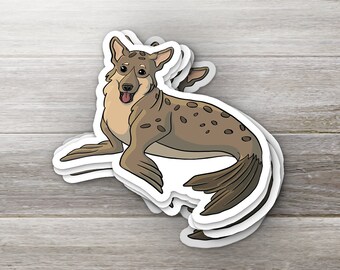 Sea Corgi: Corgi Seal | 2.75" Vinyl Sticker