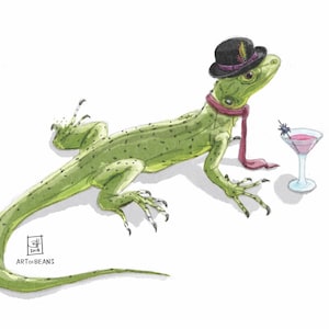 Dapper Lizard | Art Print