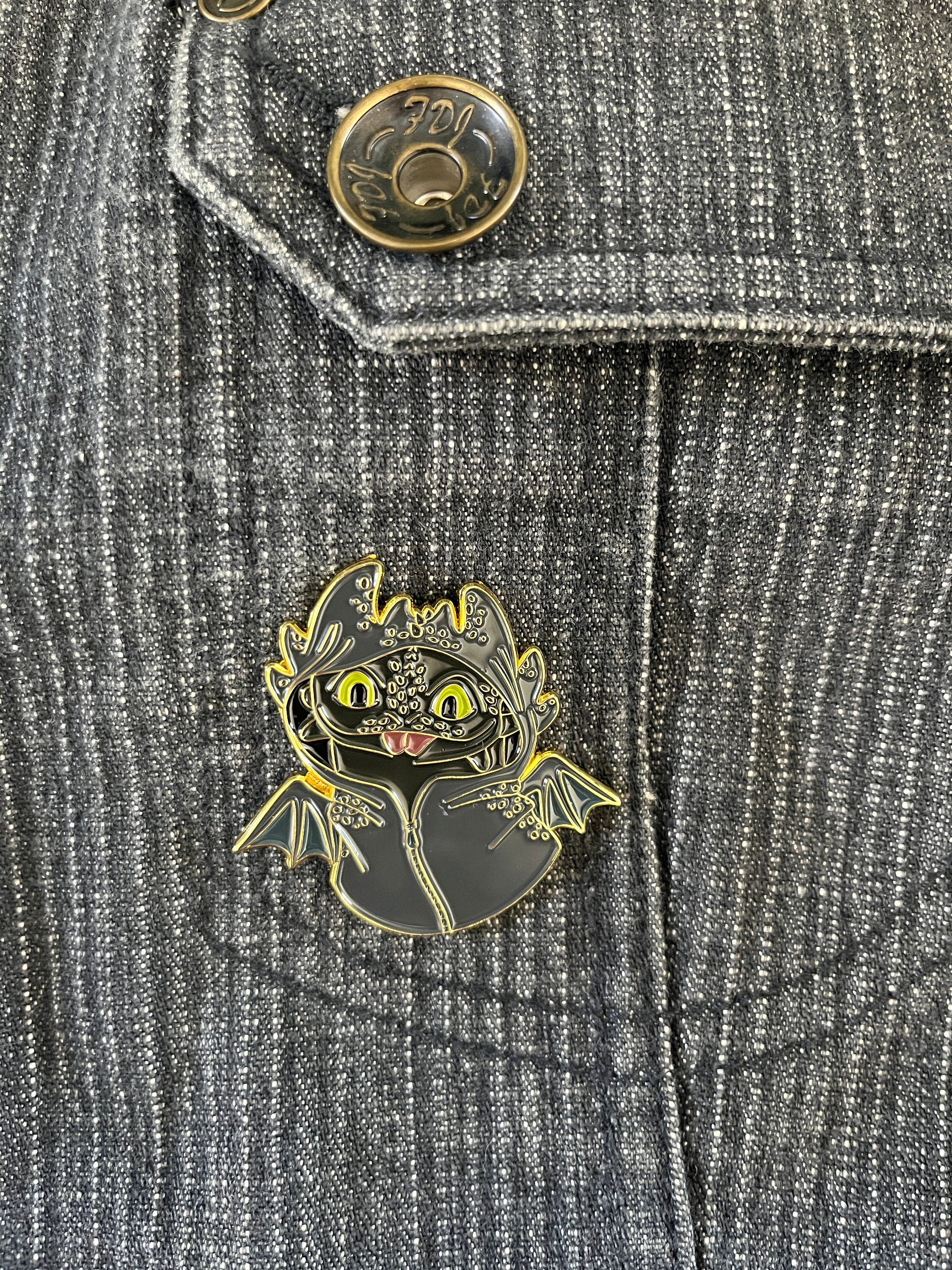 Toothless | How to Train Your Dragon | 1.75" Enamel Pin - Etsy