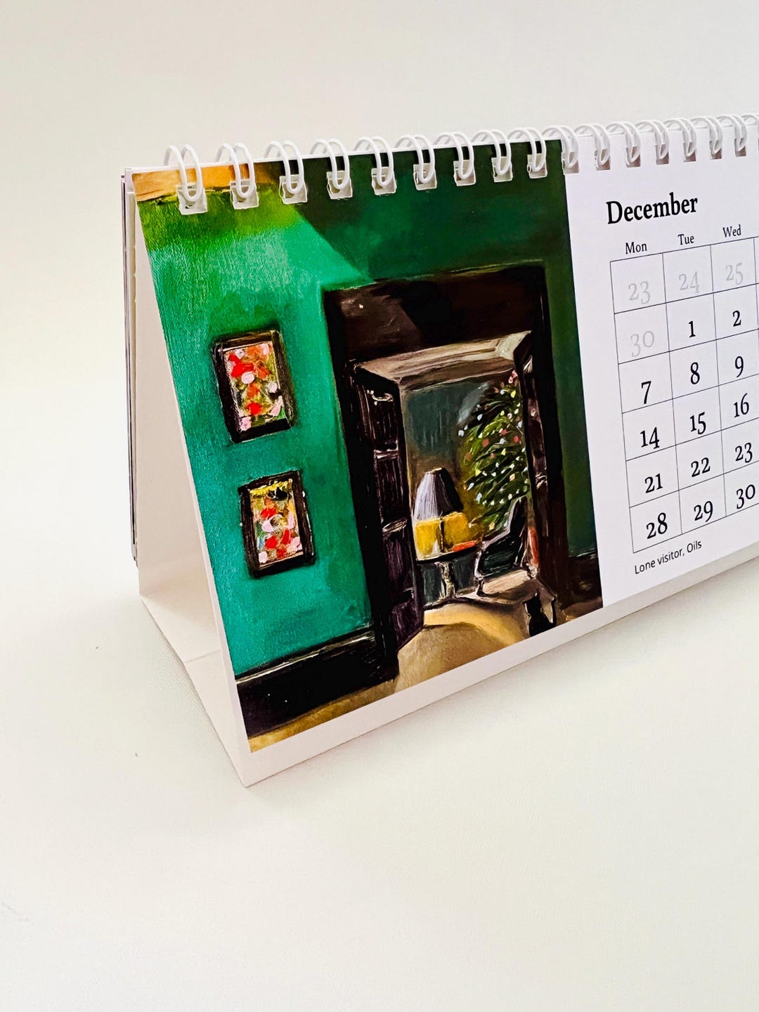 2026 Impressionist Art Desk Calendar | Original Oil & Watercolor ...