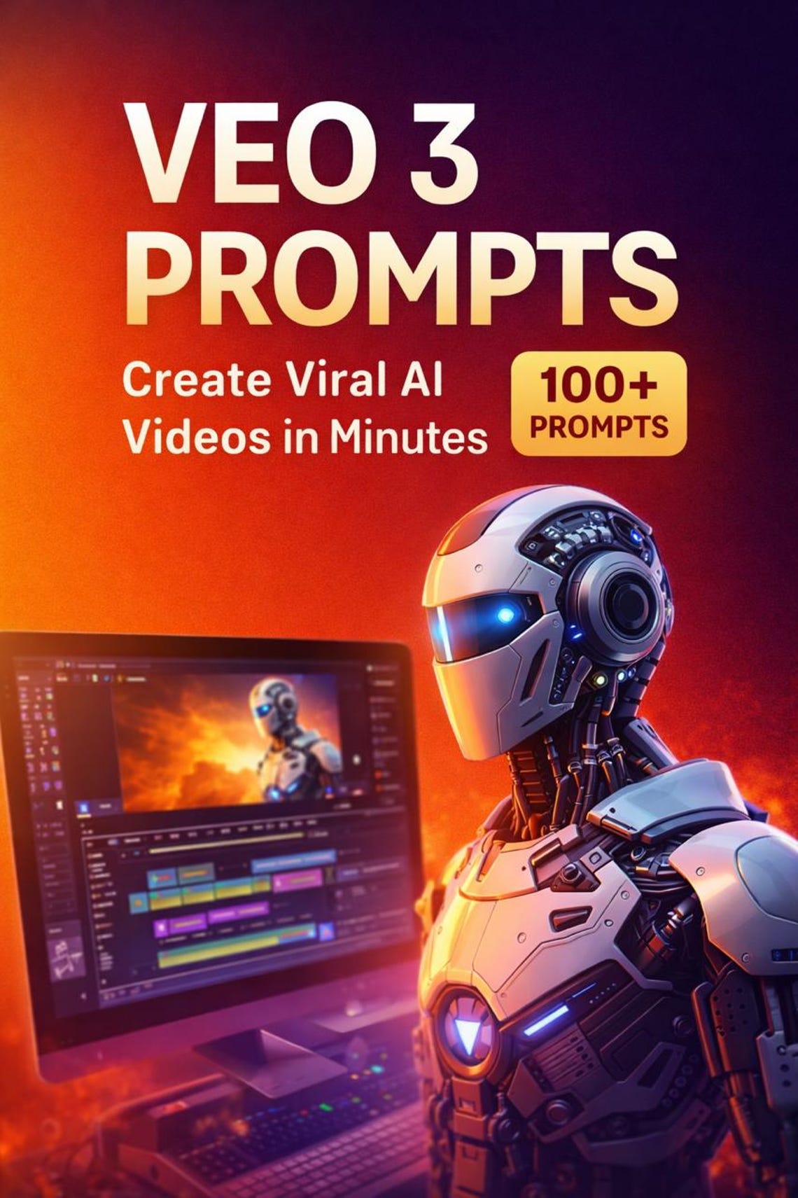 Digital Download Guid Google VEO 3 Prompts Playbook, Viral AI Video Creation Guide (digital ...