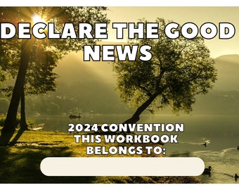 Declare the Good News - Cahier d'activités pour pré-adolescents de la convention JW 2024 en anglais britannique
