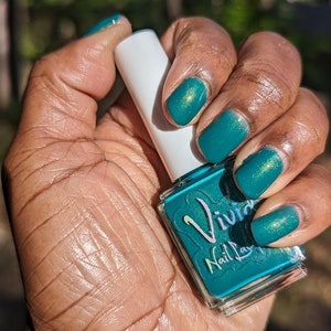 Turquoise Green Nail Polish-Googly Ghost