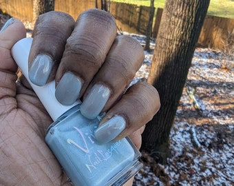 Blue Nail Polish- Winter Sky