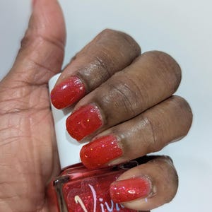 Red Jelly Indie Nail Polish- Love Overboard