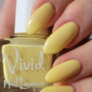 Yellow Pastel Nail Polish- Cheeful