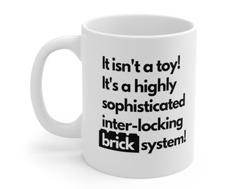Funny Building Brick Mug USA Delivery - quote from the Movie - Ceramic Tea/Coffee Mug - Perfect Gift for Building Brick Lovers