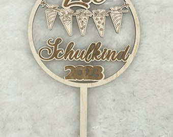 Cake Topper Einschulung