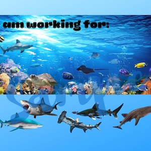 Digital download SHARKS token economy board aba reward system kids