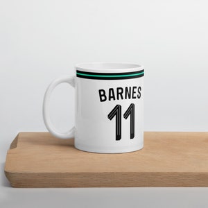 Harvey Barnes Newcastle United 3rd Kit 24/25 Mug, NUFC Coffee Tea Ceramic Mug, Gift for Him, Birthday Housewarming Gift for Dad