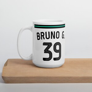 Bruno Guimaraes Newcastle United 3rd Kit 24/25 Mug, NUFC Coffee Tea Ceramic Mug, Gift for Him, Birthday Housewarming Gift for Dad