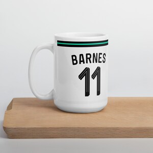 Harvey Barnes Newcastle United 3rd Kit 24/25 Mug, NUFC Coffee Tea Ceramic Mug, Gift for Him, Birthday Housewarming Gift for Dad