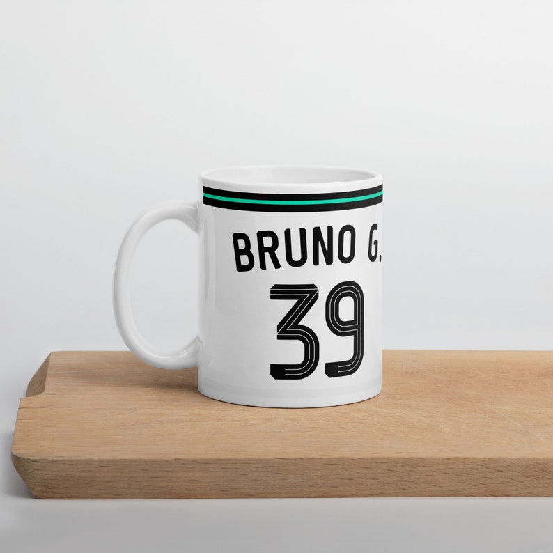 Bruno Guimaraes Newcastle United 3rd Kit 24/25 Mug, NUFC Coffee Tea Ceramic Mug, Gift for Him, Birthday Housewarming Gift for Dad
