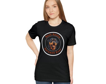 Najlepszy sługa rottweilera w historii Klasyczny | Koszulka i topy rottweilera | Prezent dla miłośnika psów | Koszulka unisex dla psa | Prezent dla mamy rottweilera