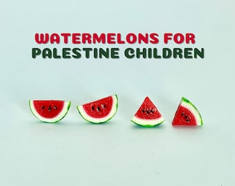 Wassermelonen-Ohrstecker – Wassermelonen für Palästina