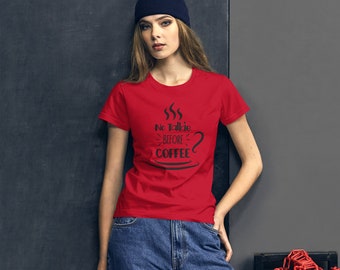 Camiseta mujer manga corta no talkie before cafe