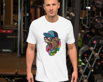 Herr t-shirt cool katt