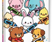 Kawaii Animal Coloring Pages for Kids | Printable Coloring Book (PDF Download)