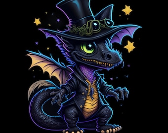 Magic Dragon Clipart Bundle, Black Dragon Clipart, Dragon Digital Sticker, Dragon PNG Bundle, Fantasy Clipart, Digital Scrapbooking Dragon