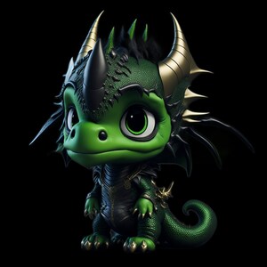 3D Dragon Clipart Bundle Baby Dragon Clipart, Green Dragon PNG Bundle, 3D Dragon PNG, 3D Fantasy Clipart, Dragon Digital File Digital Dragon