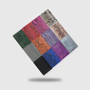 Handgemachtes Schlangenleder Kreditkartenetui mit personalisiertem Stil und Initialen