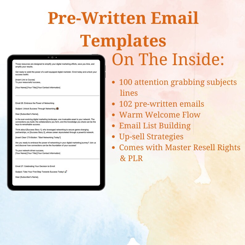 Pre written Email Templates for Digital Marketing W/ Master Resell Pre written Email Templates for Digital Marketing W/ Master Resell
