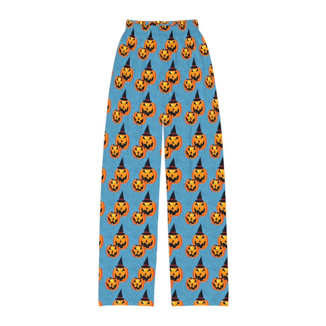 Creepy Jack O Latern Kids Pajama Pants, Halloween Lounge Pants Etsy